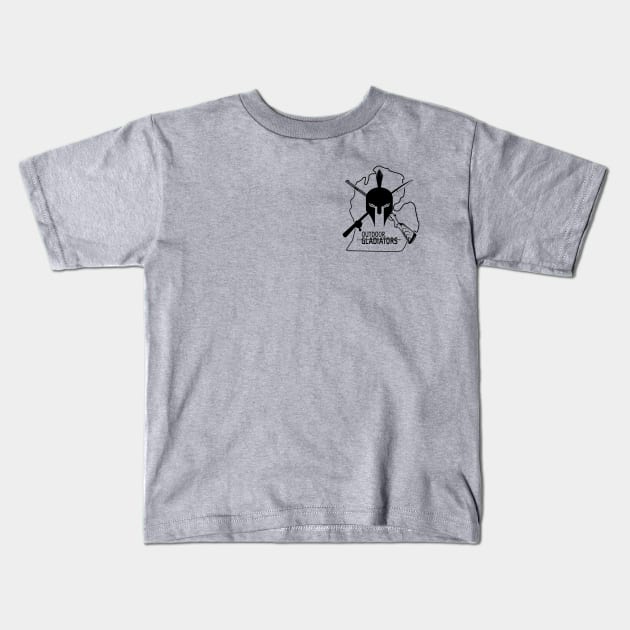 Outdoor Gladiators Gray Kids T-Shirt by Outdoor Gladiators